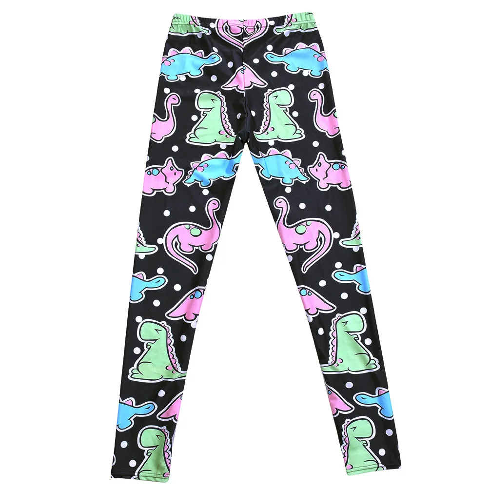 Digital Printing Cute Cartoon Dinosaur Sexy DDLG Leggings Pants