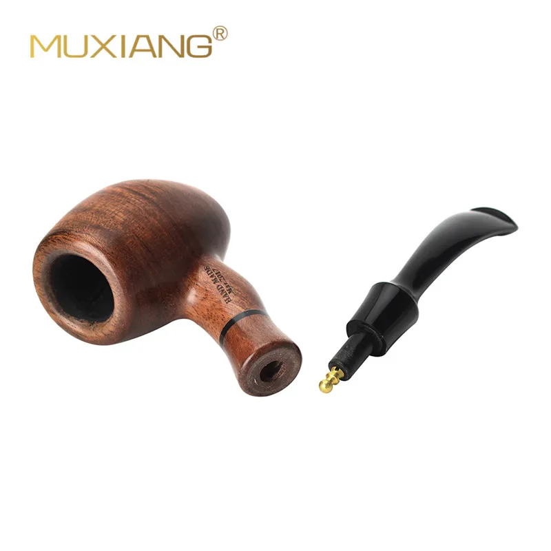 RU- 10 Tools Kit Handmade Kevazingo Wood Smoking Pipe Beginner\'s Choice fit for 3mm Filter Bent Acrylic Mouthpiece ad0033