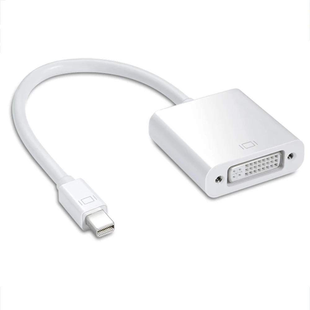 Mini Displayport to DVI 24+5 Converter Mini Dp Male to DVI-i Female Adapter Cable for MacBook/Pro/Air /TV