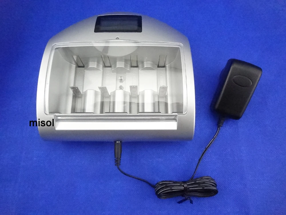 LCD professional Battery Charger for rechargeable battery AAA , AA , C, D, 9V battery, lithium, 18650, 18490, 17670, 17500,14500