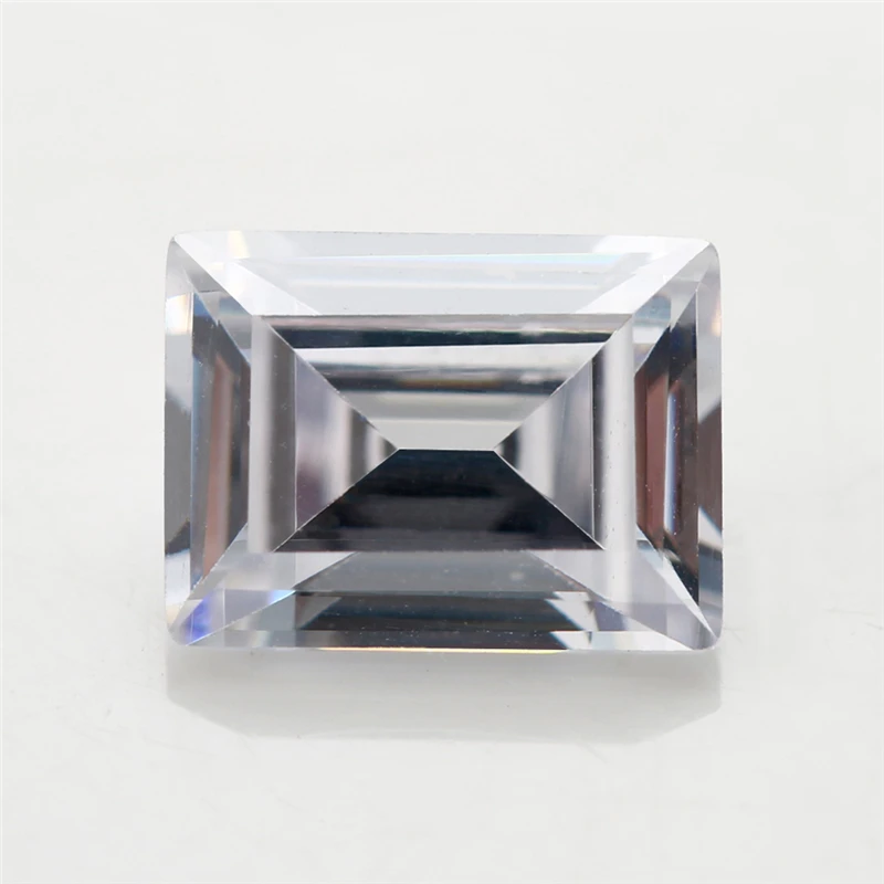 3x5~7x9mm Rectangle Shape Baguette Cut 5A White Color CZ Stone Zircon Synthetic Gems Cubic Zirconia For Jewelry