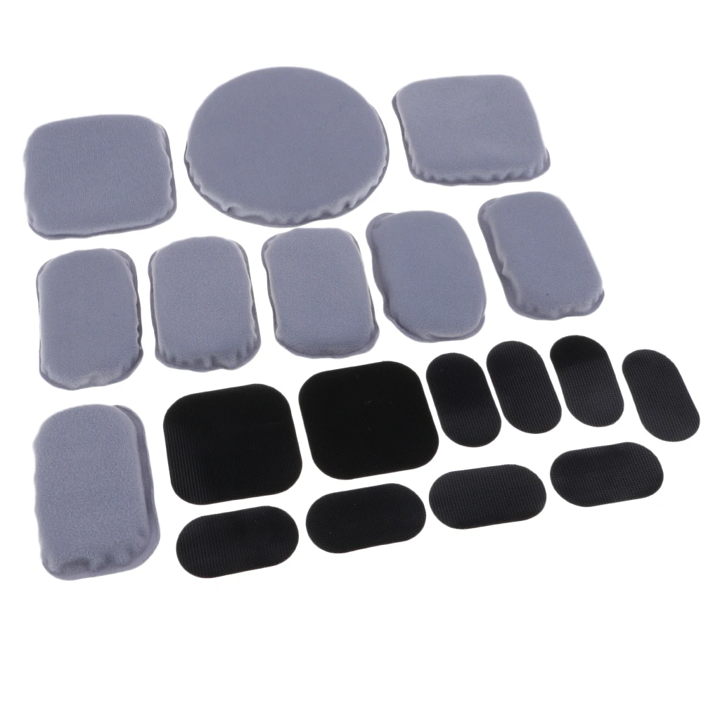 1 Set 19 Pcs Universal Comfort Replace Foam Pads Padding Accessories Kits For Fast Helmet Mich/ACH/USMC/PASGT Style