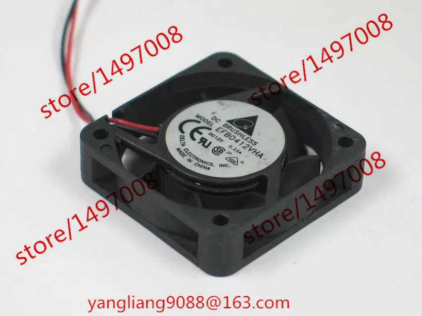 

Delta Electronics EFB0412VHA DC 12V 0.23A 40X40X10mm Server Cooling Fan