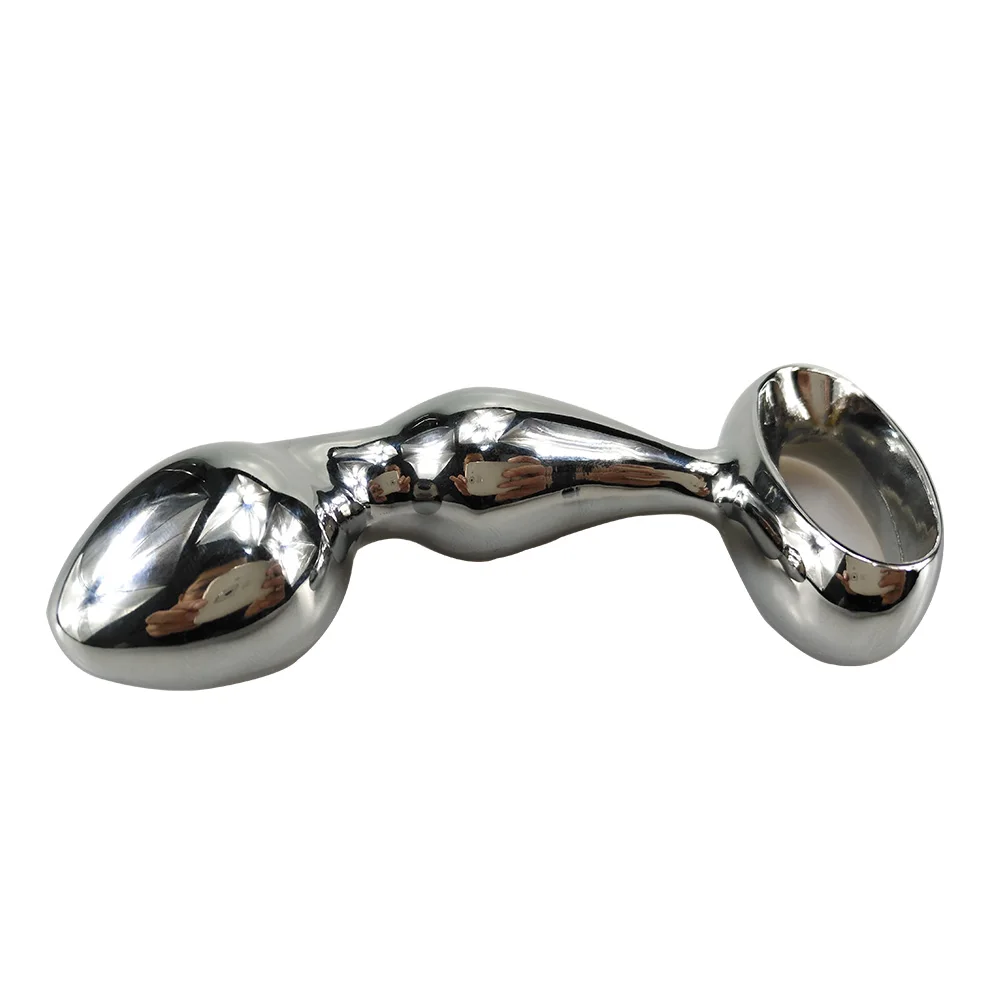 260g Dia 32mm Njoy Prostate Fun G-spot toy Chrome Plated Metal Anal Hook Butt Plug  Worx Luv Plug Adult Sex Massager Products