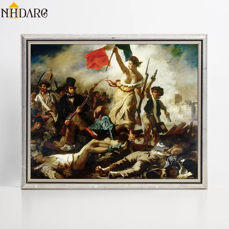 Freedom Guiding the People by Artist, the Classic Arts Louvre Collection, Canvas Print Painting, Poster, Home Decor