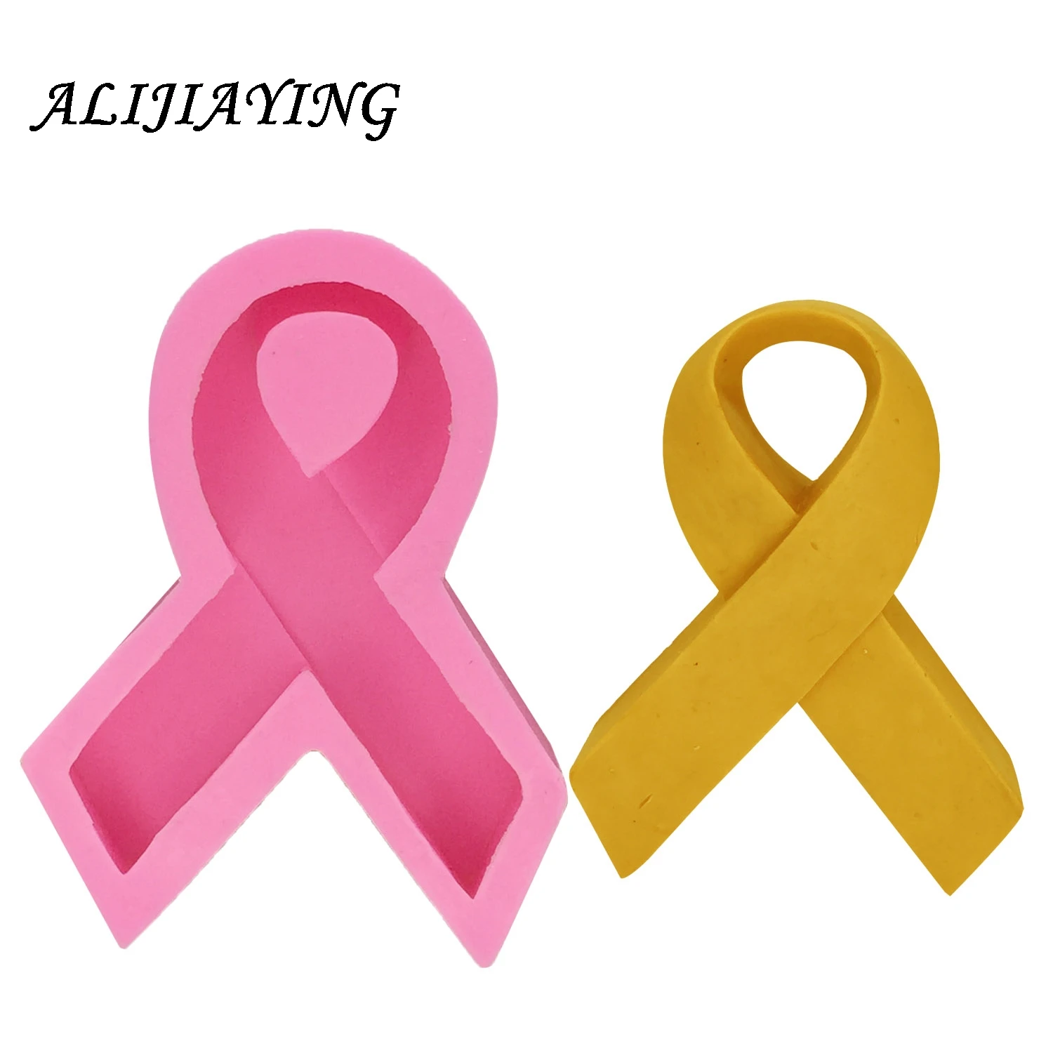 1Pcs Awareness ribbons Bow Silicone Mold,Sugarcraft Cake Decorating Tools,Fondant Chocolate Molds Cake Border Mould D1486