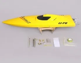 TFL1106 Pursuit O Racing φ4.76  Struct Drive System Brushless 3660 1620KV Motor 120A ESC with yellow color Fiberglass RC boat