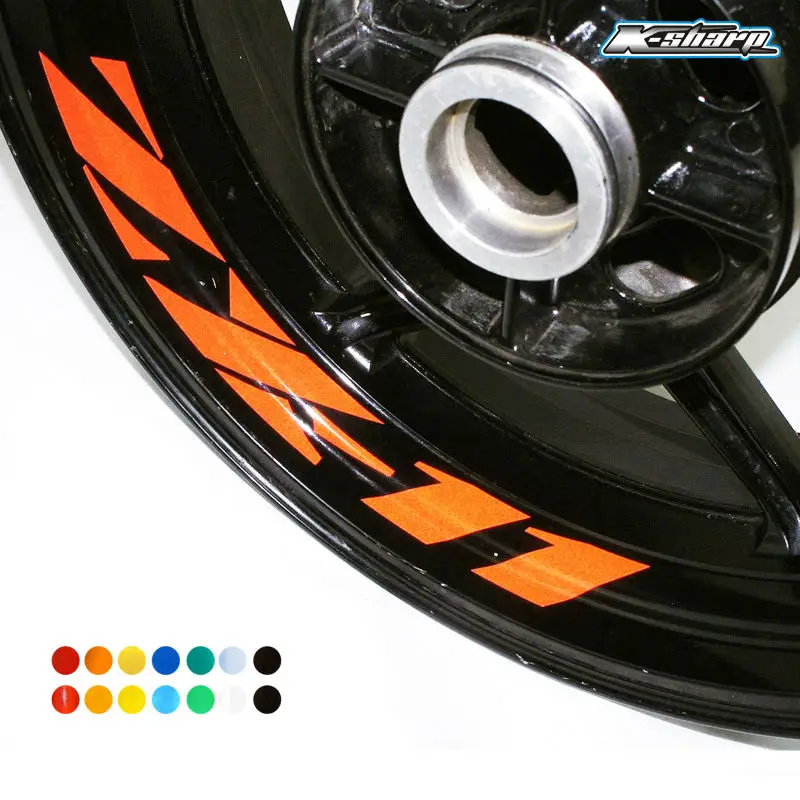 

8X custom inner rim decals wheel reflective Stickers stripes Fit KAWASAKI ZX-11