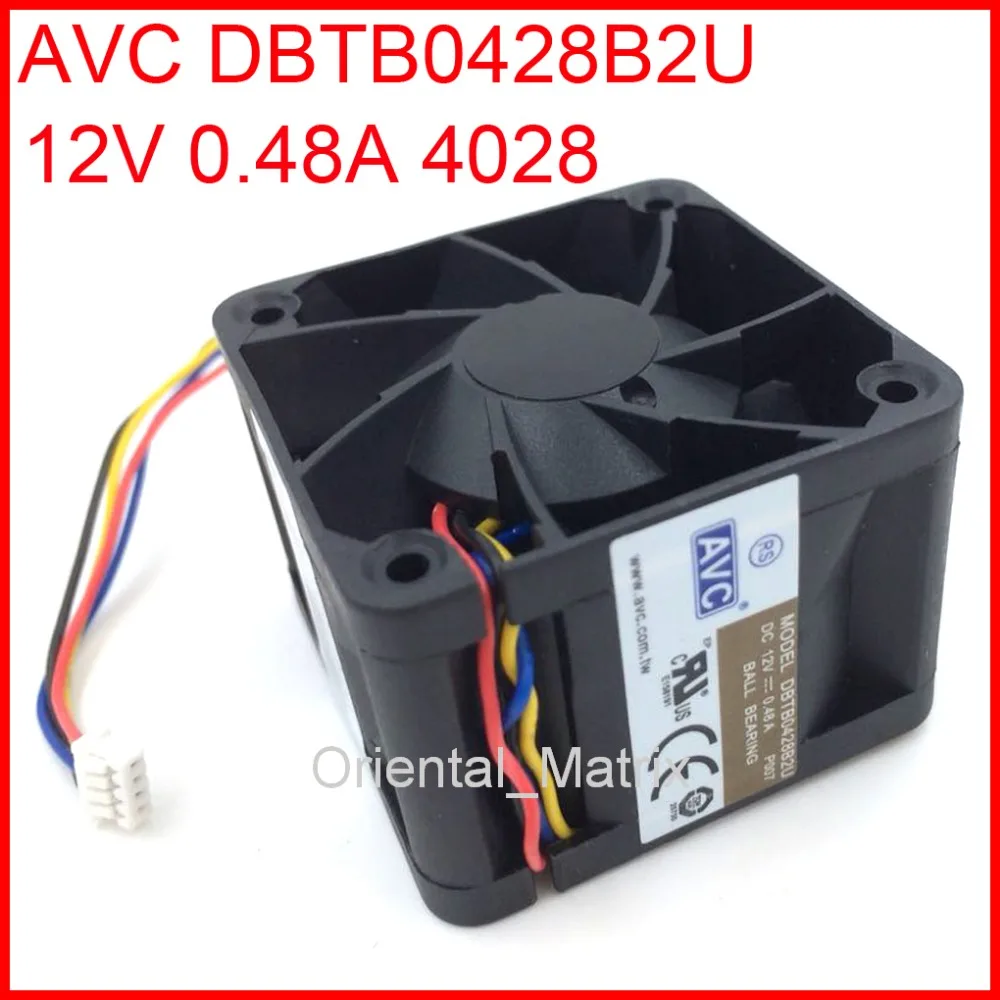 Free Shipping DBTB0428B2U 12V 0.48A 4028 4Pin Cooler Cooling Fan