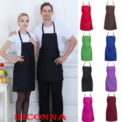 Adjustable Bib Apron Dress Men Women Kitchen Restaurant Chef Classic Cooking