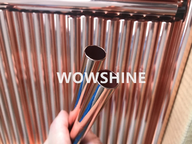 

WOWSHINE NEW Hot Shiny Rose Gold Drinking Straw Diameter 12MM Length 242MM MILK TEA Straw 50PCS/lot