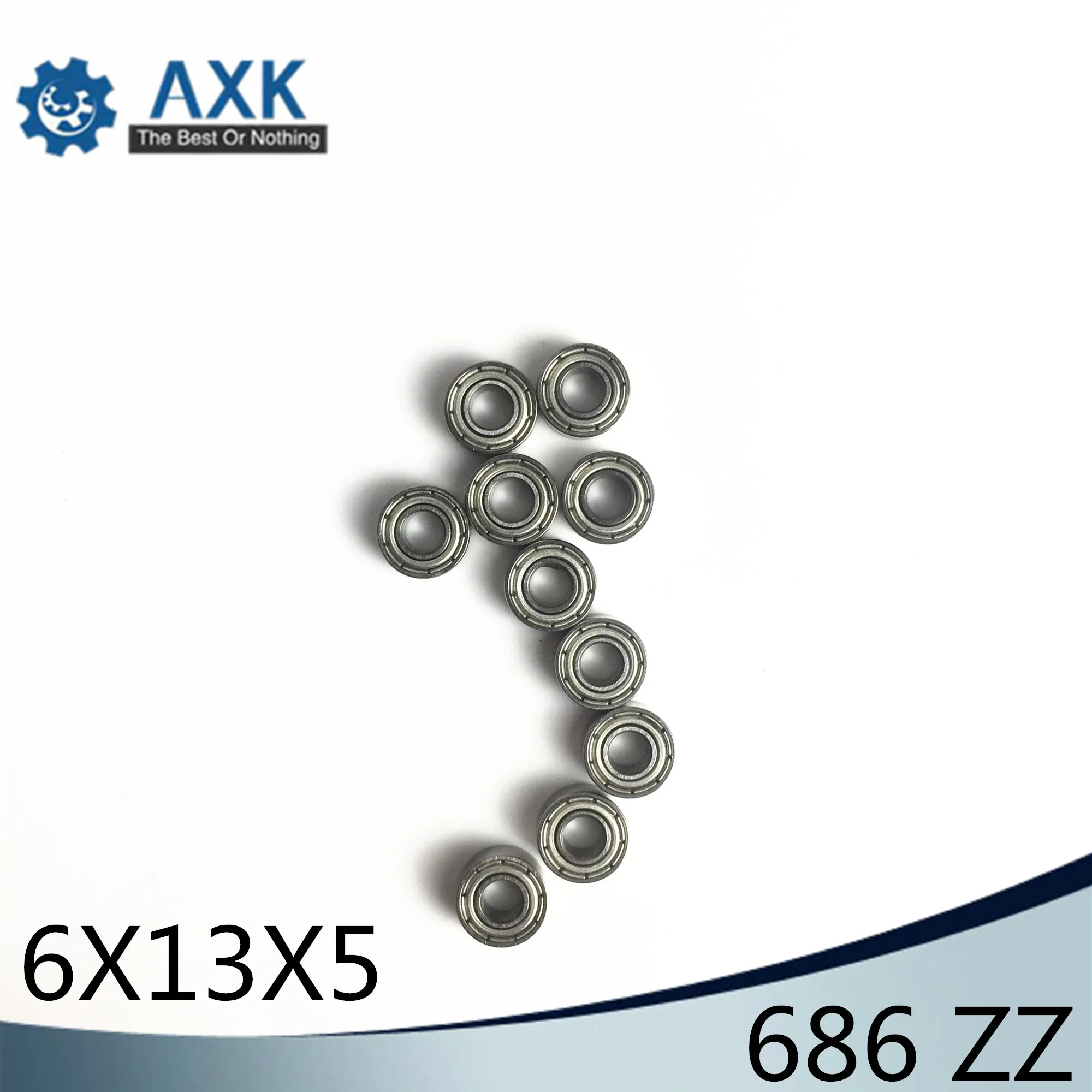 686ZZ Bearing ABEC-1 20PCS 6x13x5mm Miniature 686Z Ball Bearings 618/6ZZ