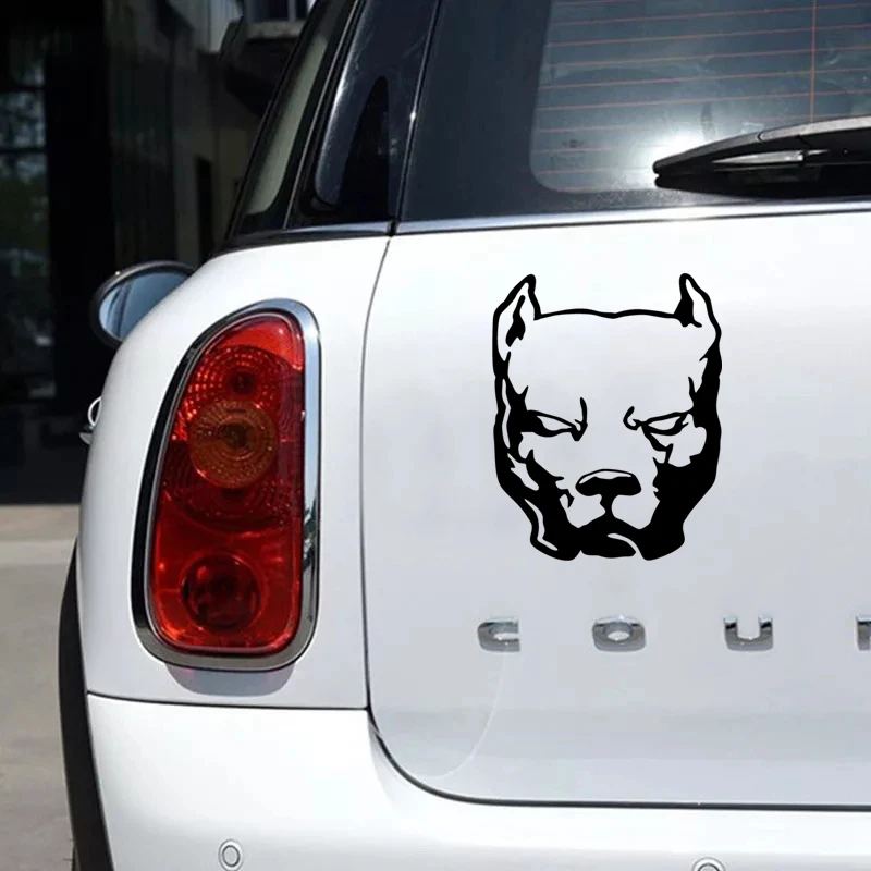 CK2231# Various Sizes pitbull funny car sticker vinyl decal white/black car auto stickers for car bumper window car decorations