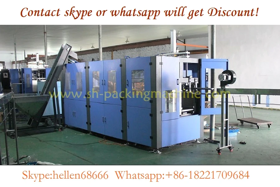 pet bottle machine,2 cavities,bottle blow molding machine line with all the Auxiliary machines CE