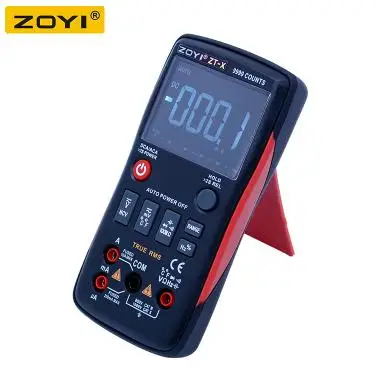 ZT-X цифровой мультиметр с кнопкой 9999 отсчетов с аналоговой гистограммой амперметр напряжения переменного/постоянного тока Ом Автоматический/ручной