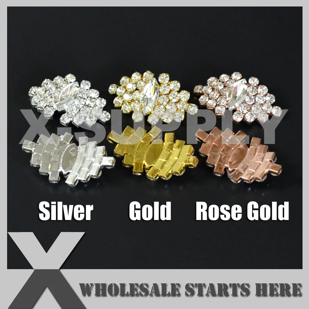 

Metal Rhinestone Crystal Embllishment Button for Flower Center,Headbands,Wedding Decorations (500pcs To Get 14% Off)