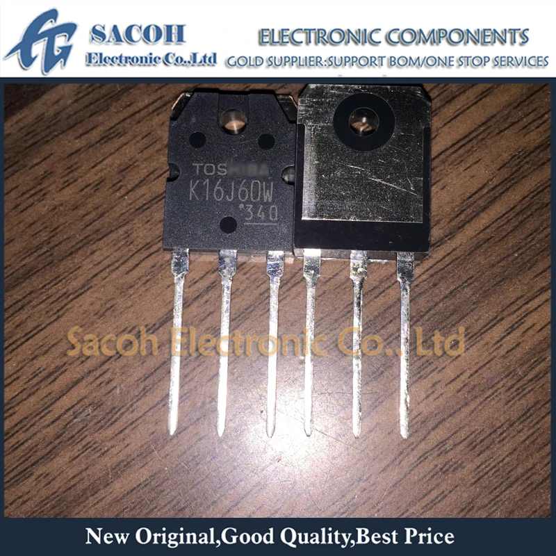 

New Original 10Pcs/Lot TK16J60W K16J60W OR TK16J60W5 K16J60W5 TO-3P 16A 500V N-Channel MOS Transistor