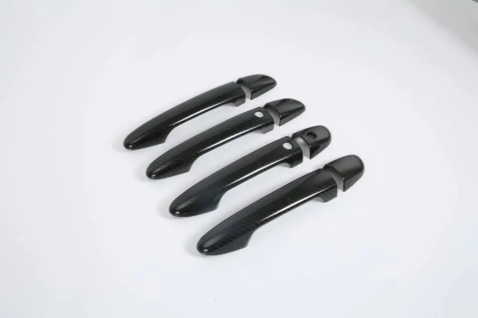 

2018 ABS Carbon Fiber Side Door Handle Cover Trim Catch Cap Overlay 8pcs For Mazda CX-5 CX5 2012 2013 2014 2015 2016 2017