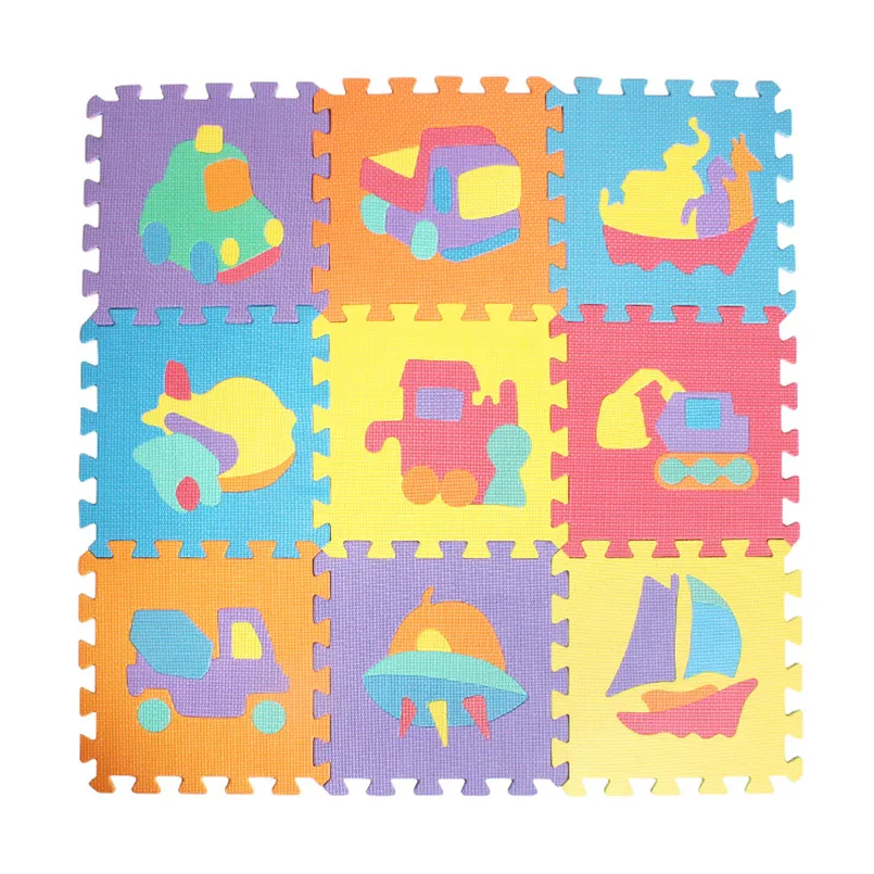 10Pcs/set 30*30cm Number Animal Pattern Baby Play Mat Puzzle Toys For Kids Children EVA Foam Yoga Crawling Mats Floor Tapete