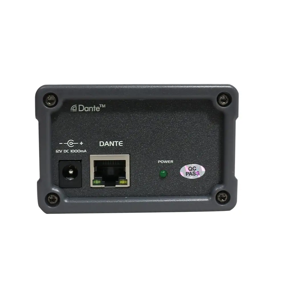 Ben & fellows 521017 dante 4 dentro e 4 fora conversor de áudio e transmissor com suporte de interface audinate 12vdc fonte de alimentação