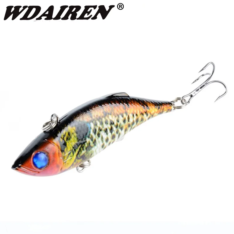 1Pcs VIB Fishing Lures Rattlesnake 8cm 11.8g Fishing Lure Vibration For All Water Levels Wobblers Hooks Carp Bait WD-389