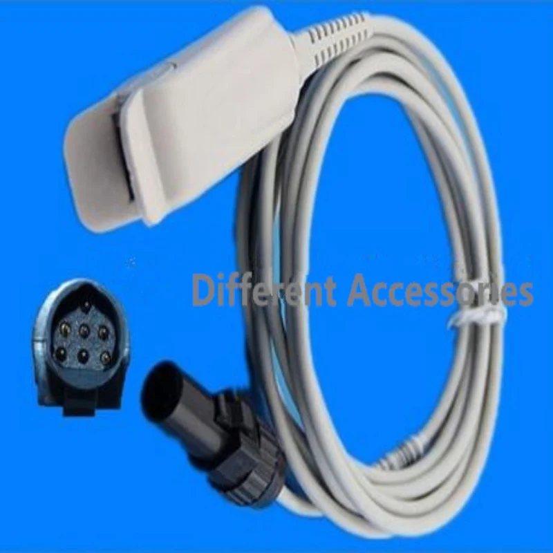 

Compatible For NOVAMETRIX 660-940 HYP 7Pin Adult FingerClip Spo2 Sensor Pulse Oximetry Spo2 Probe Oxygen Sensor TPU 3M