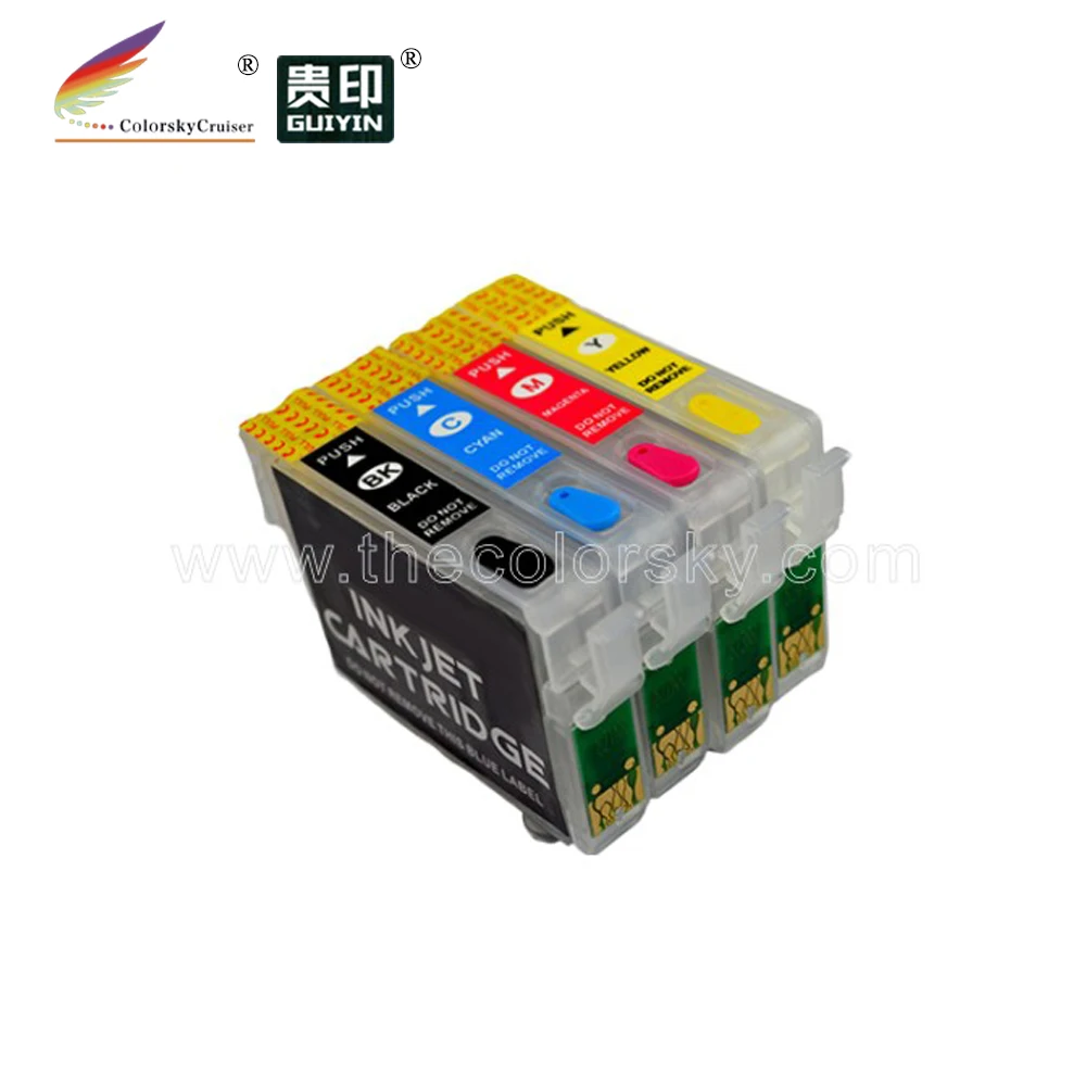 (RCE1631) refill ink cartridge for Epson Workforce WF2010W WF2510F WF2520NF WF2530WF WF2540WF T1631 T1632 T1633 T1634 kcmy