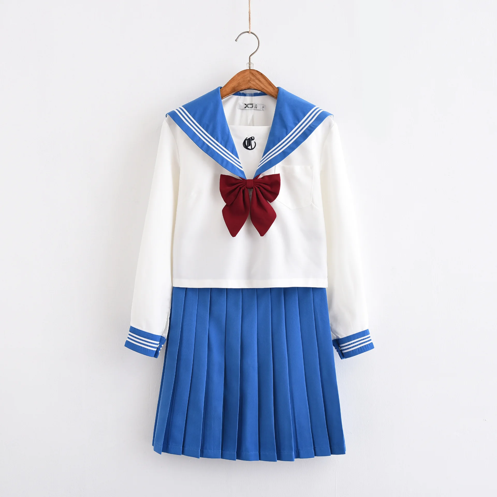 New School Uniforms For Girls Jk Uniform Long Sleeved Sailor Shirt Skirts Suit Class Student Middle High School Japanese-clothes