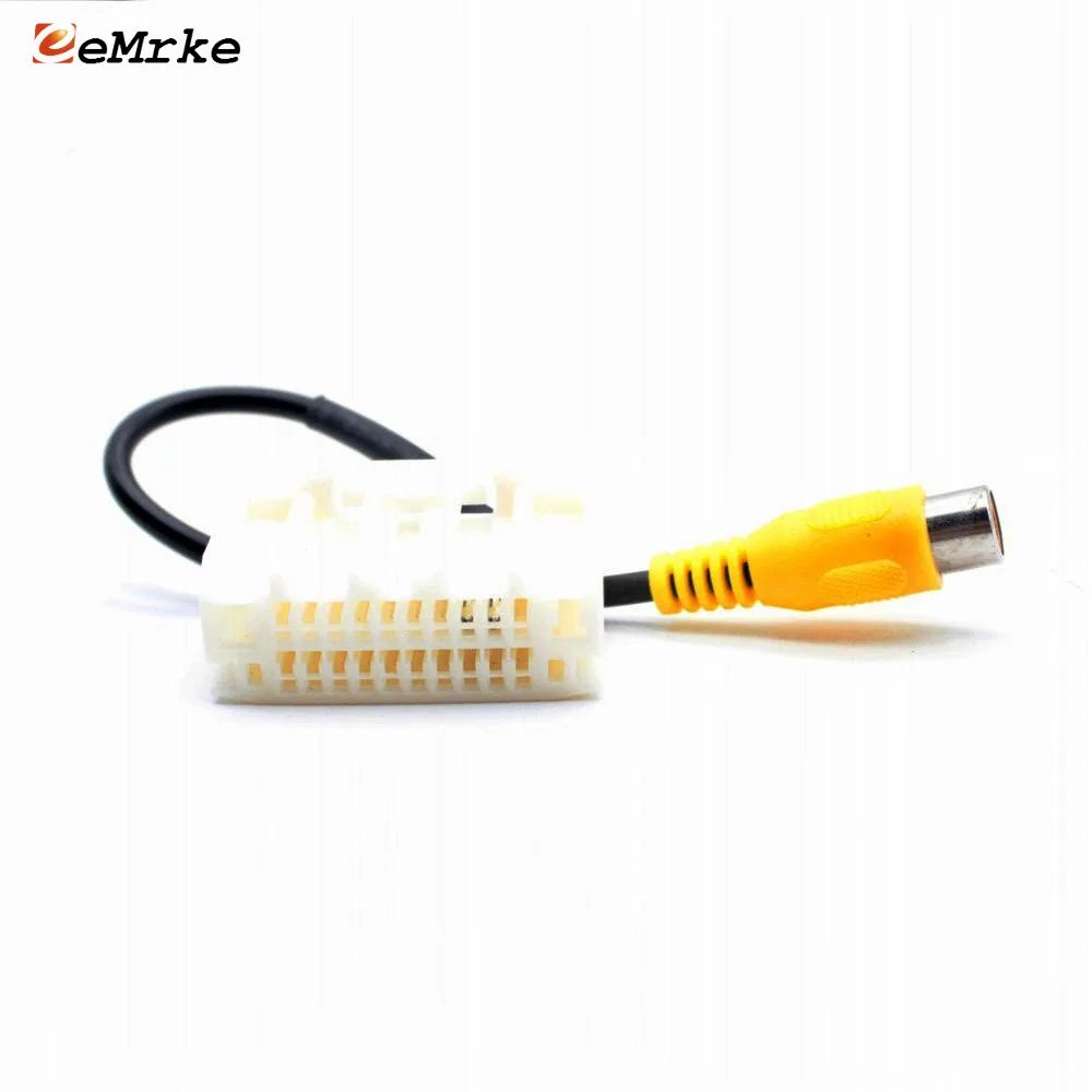 EEMRKE 20 PIN Car Camera Adapter Connector Wire for Chrysler Voyager / Sebring Original Video Input RCA Cable