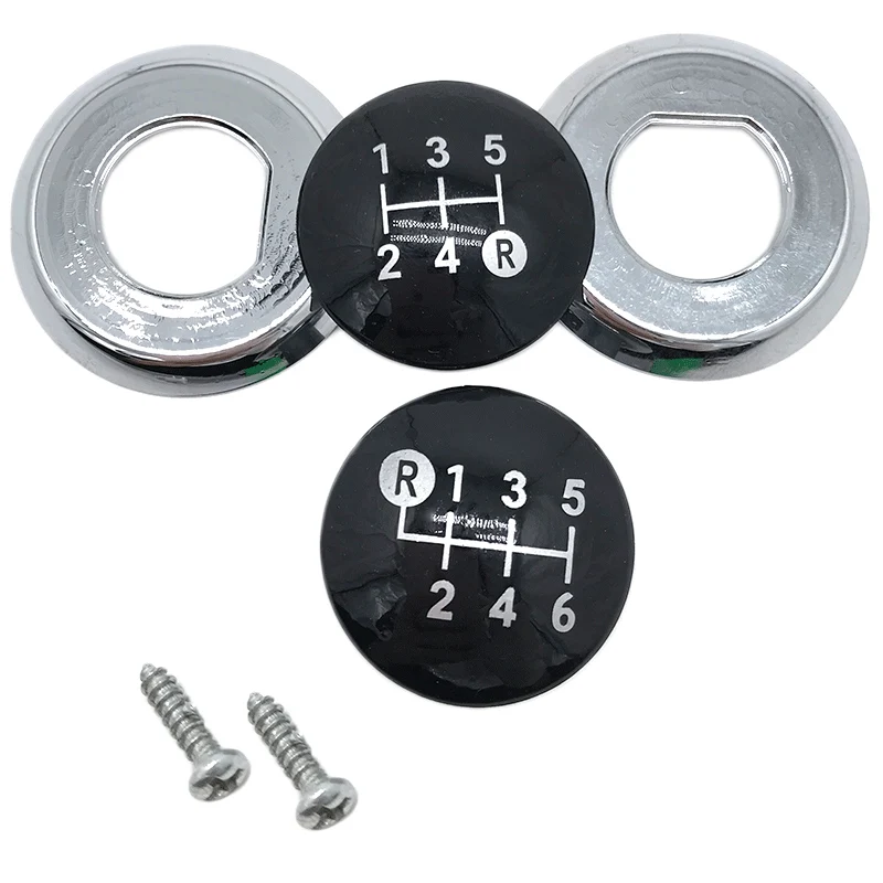 5/6 Speed Car Gear Shift Knob Cap Cover Emblem Lever Stick Pen for Toyota Corolla 1.8MT 2007-2013 / AVENSIS YARIS D4D