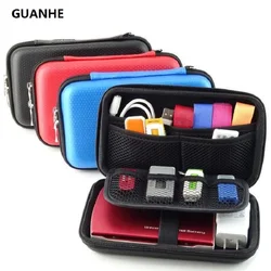 2.5 inch  3 Colors Large Cable Organizer Bag Carry Case HDD  USB Flash Drive Memory Card Phone Power Bank 3DS