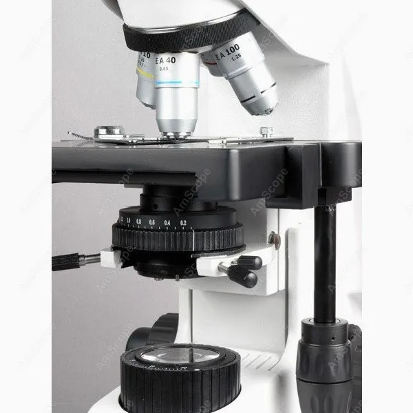 AmScope  Infinity-Corrected Trinocular Compound Microscope 40X-1500X+ 20W Halogen Kohler Illumination