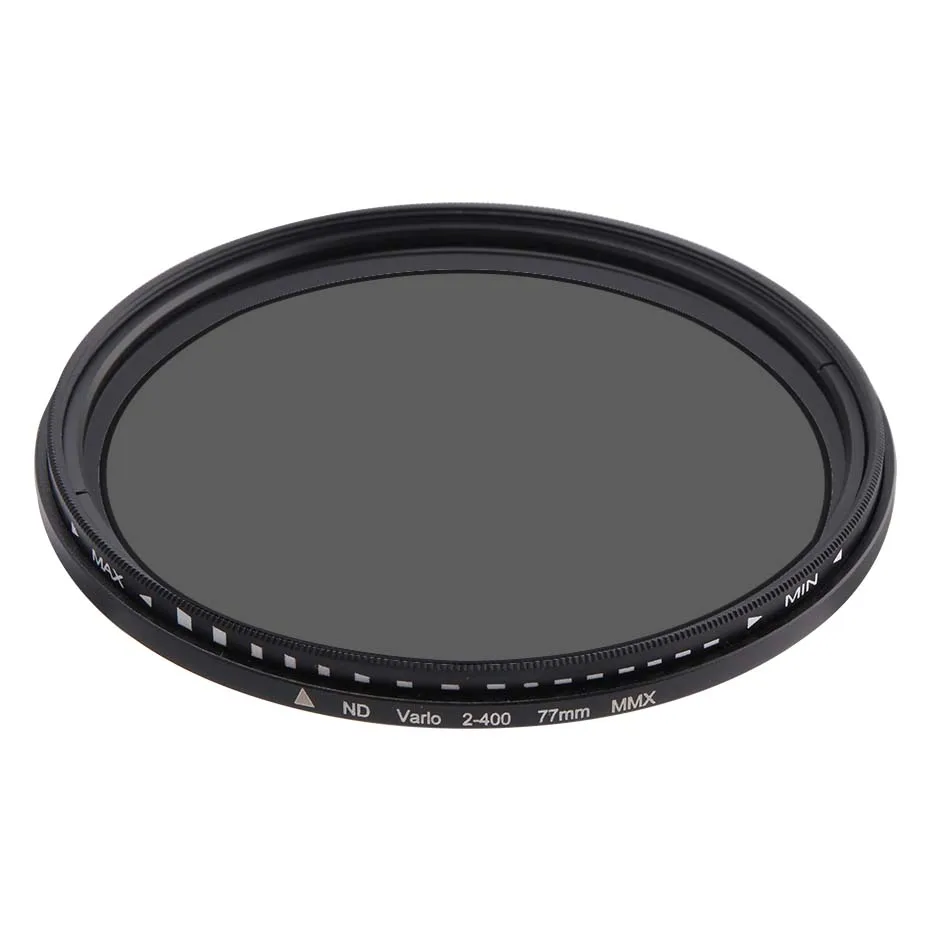 Camera Filter Optical Glass ND2-400 Neutral Density Fader Variable ND Filters Adjustable 30mm 37mm 40.5mm 43mm 49mm Universal ND