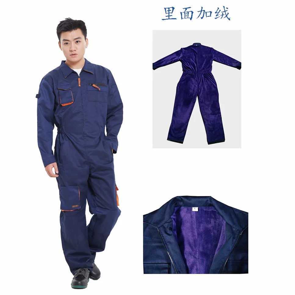 XXL -4XL!!!   Work wear thickening male set welding machine repair for wear-resistant 4s  coverall