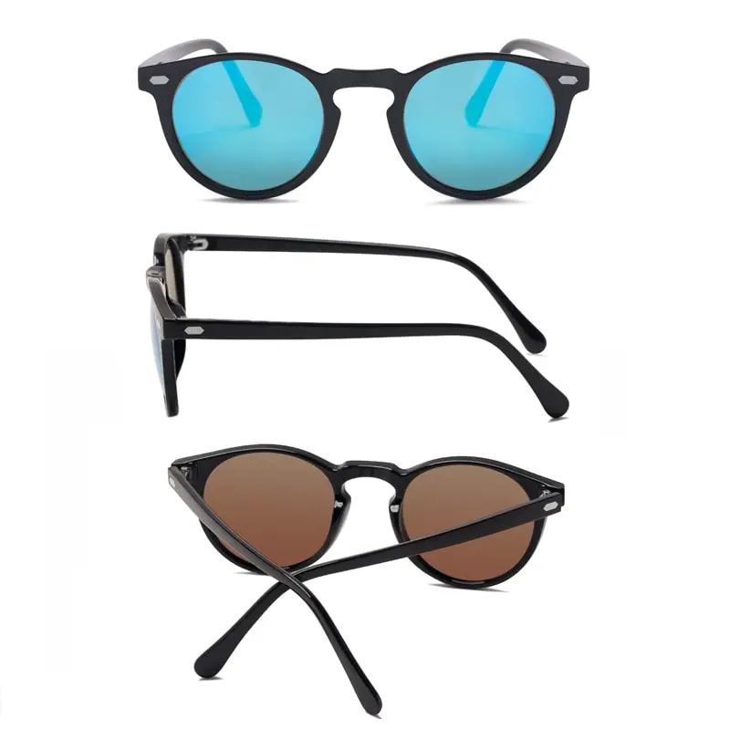 New Fashion Men Women Sunglasses Round TAC Lens TR90 Frame Brand Designer Driving Sun Glasses Oculos De Sol UV400