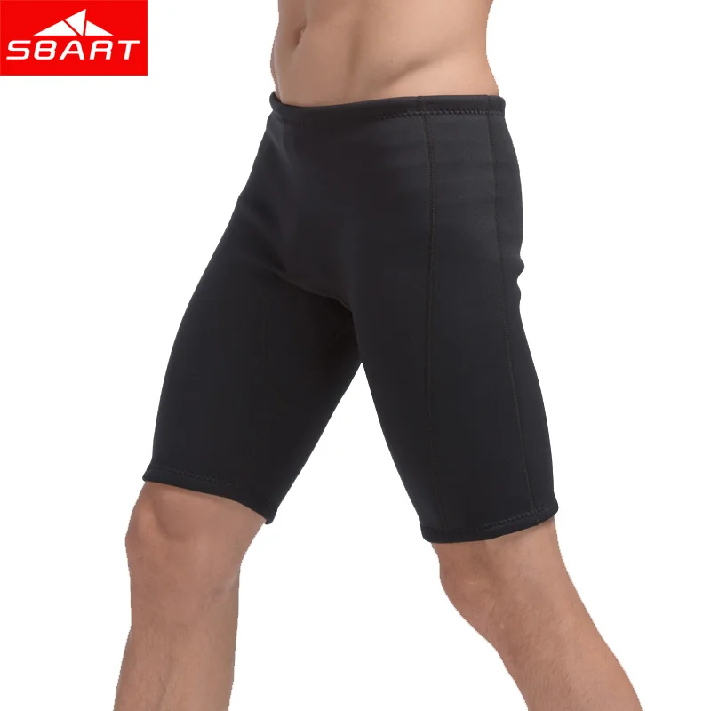 SBART-Men's Swim Jammers, Neoprene Sunscreen Swimsuits, Bathing Suit, Swimming Beach Shorts, Pant Trunks, Large Size, L-4XL, 3mm