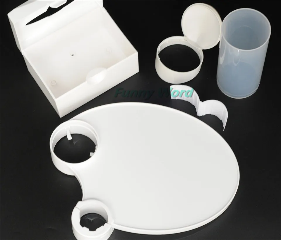 1 Dental Plastic Post Tray And 1 Chair Accessories Disposable Cup Storage&1 Holder Paper Holder