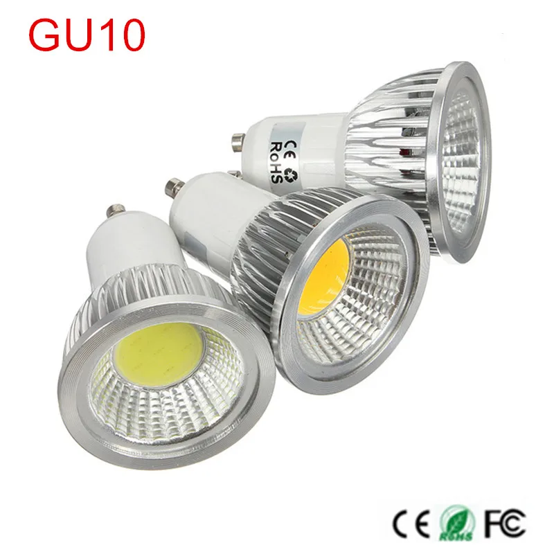 1X Super Bright GU 10 Bulbs Light Dimmable Led Warm/Cold White AC85-265V 9W 12W 15W GU10 COB LED lamp light led Spotlight