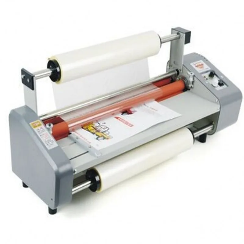 Hot Roll Laminator Laminating Machine 440mm 17.5inch + 2 Rolls Film