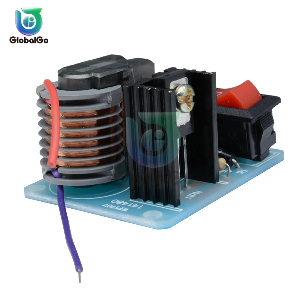 Generador de ignición de arco de voltaje, inversor Boost Step Up 18650, transformador Suite 3,7 V de alta frecuencia, 15KV CC