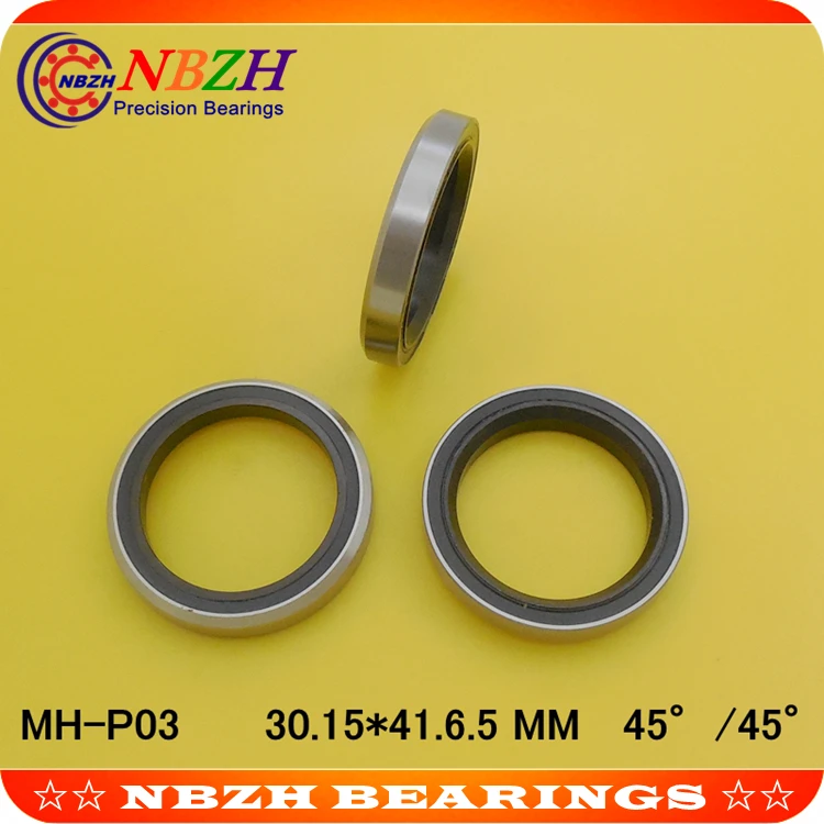 

NBZH 1-1/8" 28.575mm Bicycle Headset Bearing MH-P03 ACB345 ( 30.15x41x6.5mm, 45/45) Hybrid Ceramic Bearing ABEC-5