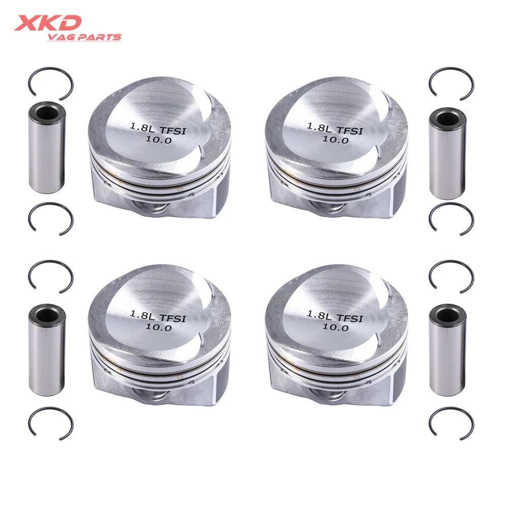 STD 82.5mm 4X 21MM Pistons Set Fit For  Beetle Golf MK7 Jetta 6 Passat CC 1.8TFSI EA888 06L 107 065 B 06H 107 065 CP/BS/BK/DL/DF