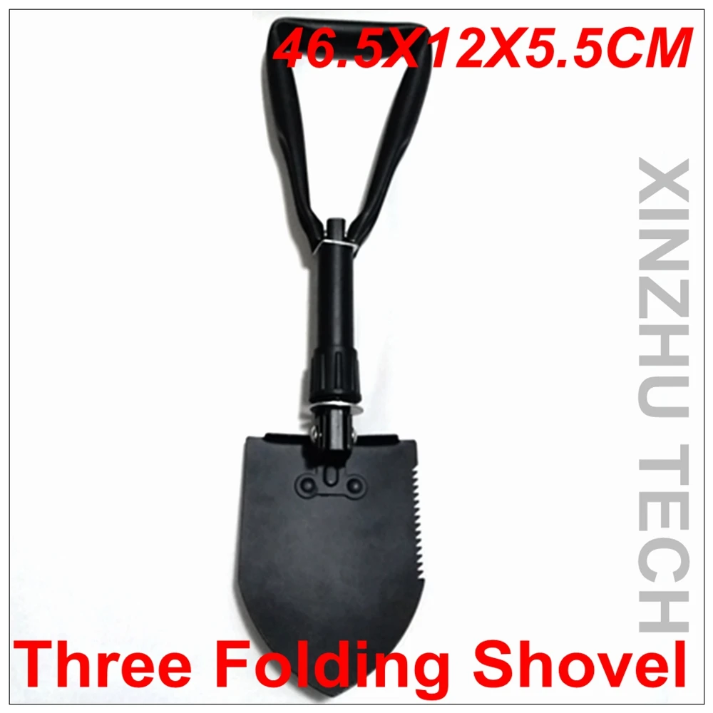 Folding Shovel Outdoor Multi-Purpose Portable Three Outdoor Camping Exploration Tool Survival Emergency Defense Security Tools