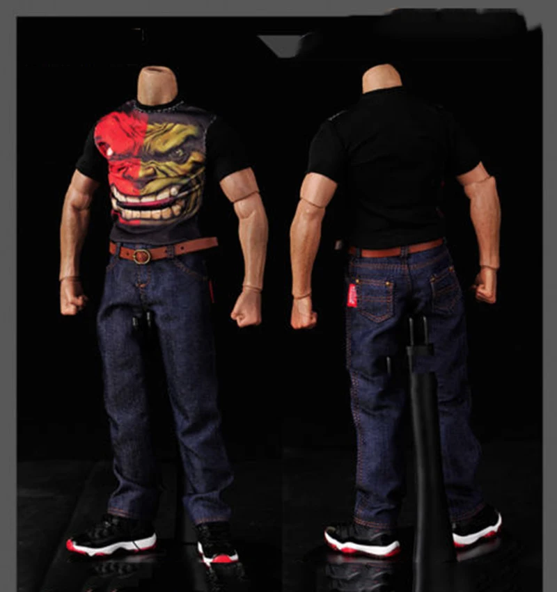 1/6 Scale Classic Denim Trousers Male Clothes Man Jeans Pants fit 12 Inches Muscular Men Body Action Figure Accessories