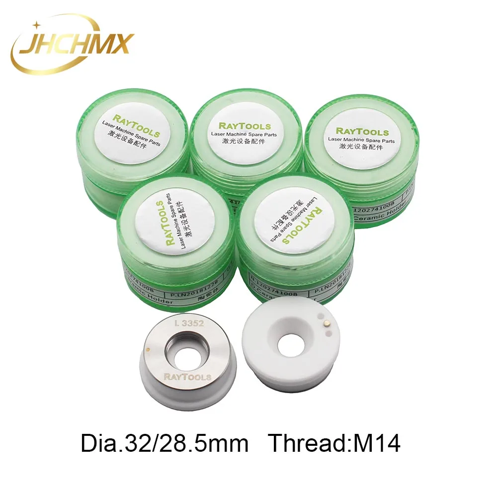 JHCHMX Original Raytools Laser Ceramic Sensor Cable Seal Ring Protective Windows 27.9*4.1/24.9*1.5mm Raytools Laser Head Parts