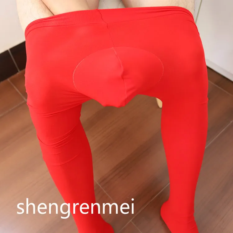 Shengrenmei 2019 HOT 7 Color Sexy Sissy Pantyhose Men Exotic Apparel Velvet Stockings with Close Crotch Sheath Lingerie Tights