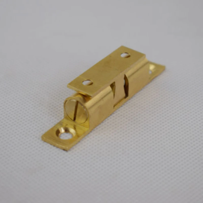 2 PCS 70mm Bronze Cupboard Drawer Brass Double Ball Catch Door Latch