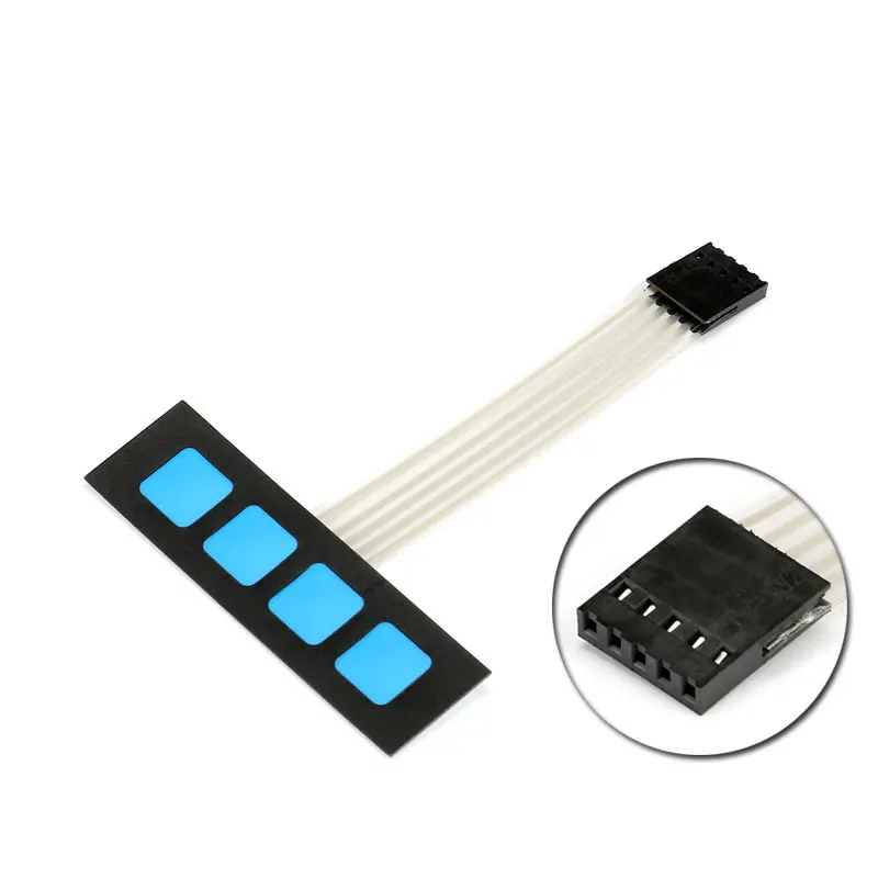 4 Key Matrix Membrane Switch Keypad Keyboard Control Panel SCM Extended Keyboards for Arduino 1x4 No Words