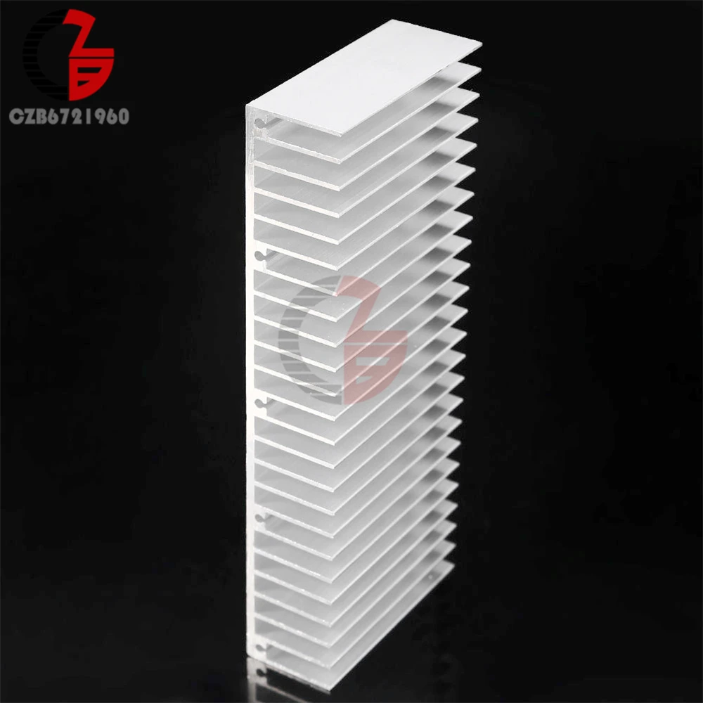 60X150X25 Mm Aluminium Wastafel Panas Heatsink Radiator Pemanas Disipasi Panas Pendingin untuk Amplifer LED COB power IC Transistor