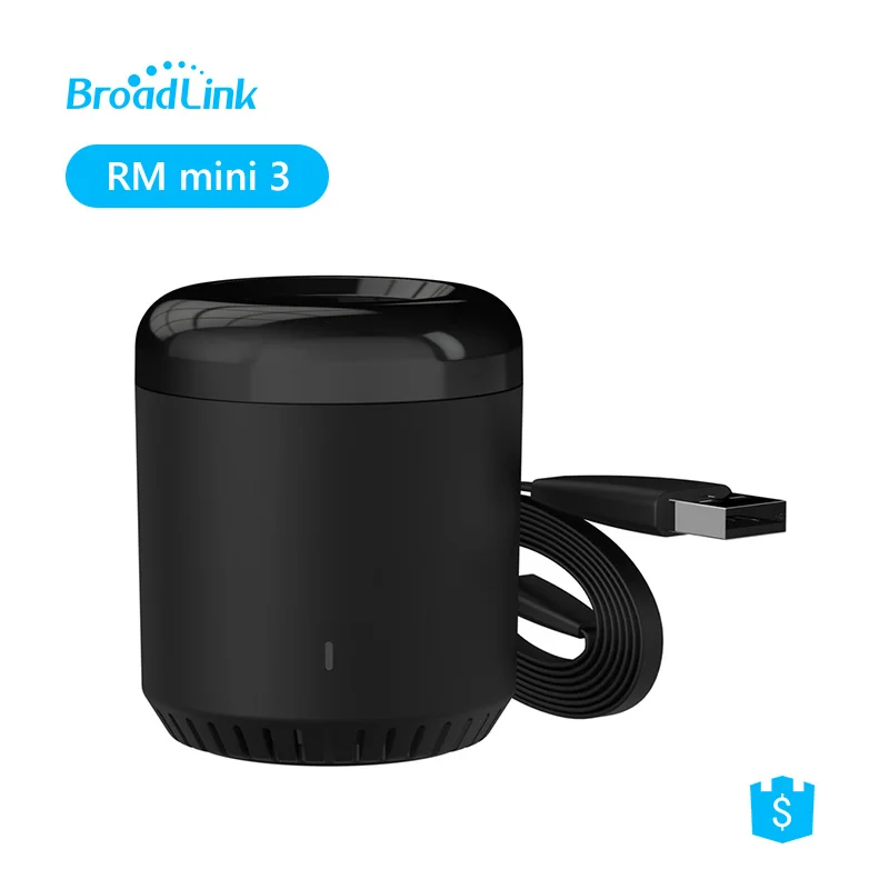 جهاز تحكم عن بعد BroadLink RMmini 3 IR ، عالمي ، 2 حزمة ، يعمل مع Alexa و Google Home